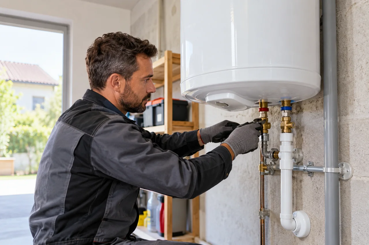 Installation de chauffe-eau électrique — ALP Construction